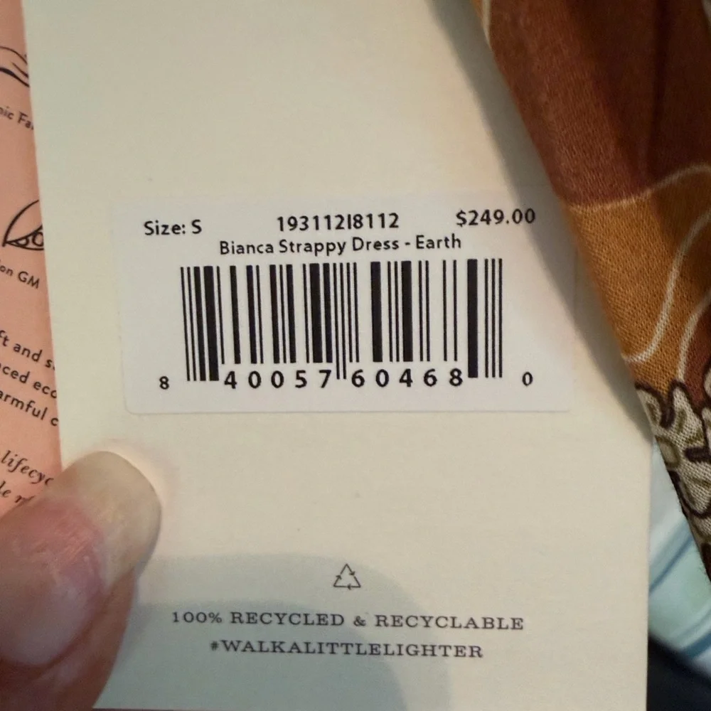 Spell Bianca Strappy Dress in Earthy Brown NWT size Smal - Picture 5 of 9